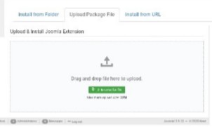Joomla Control Panel - Install Extensions