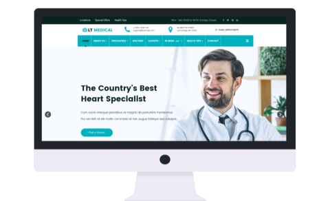 LT Medical - Best One Page Joomla Template 2020