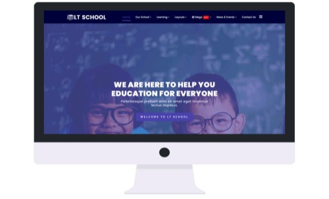 LT School - Best One Page Joomla Template 2020