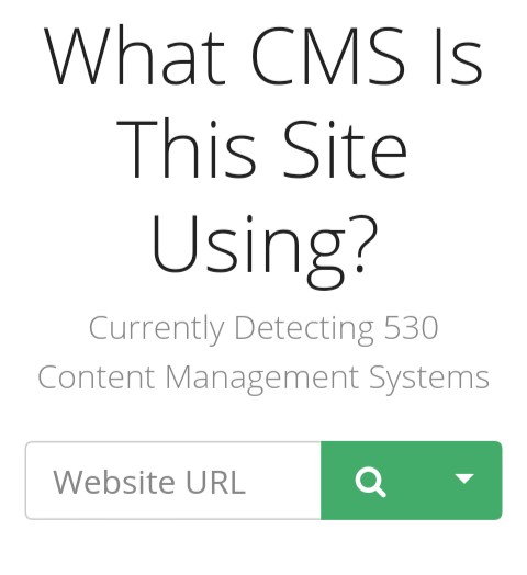 WhatCMS Website URL